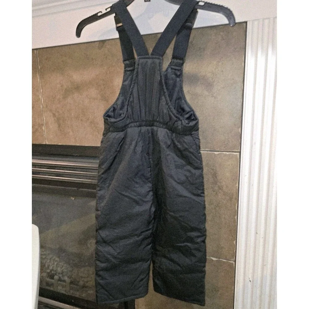 OshKosh B’gosh 18m Toddler Vintage Snow Bib Overalls Black Toddler Winter Pants
